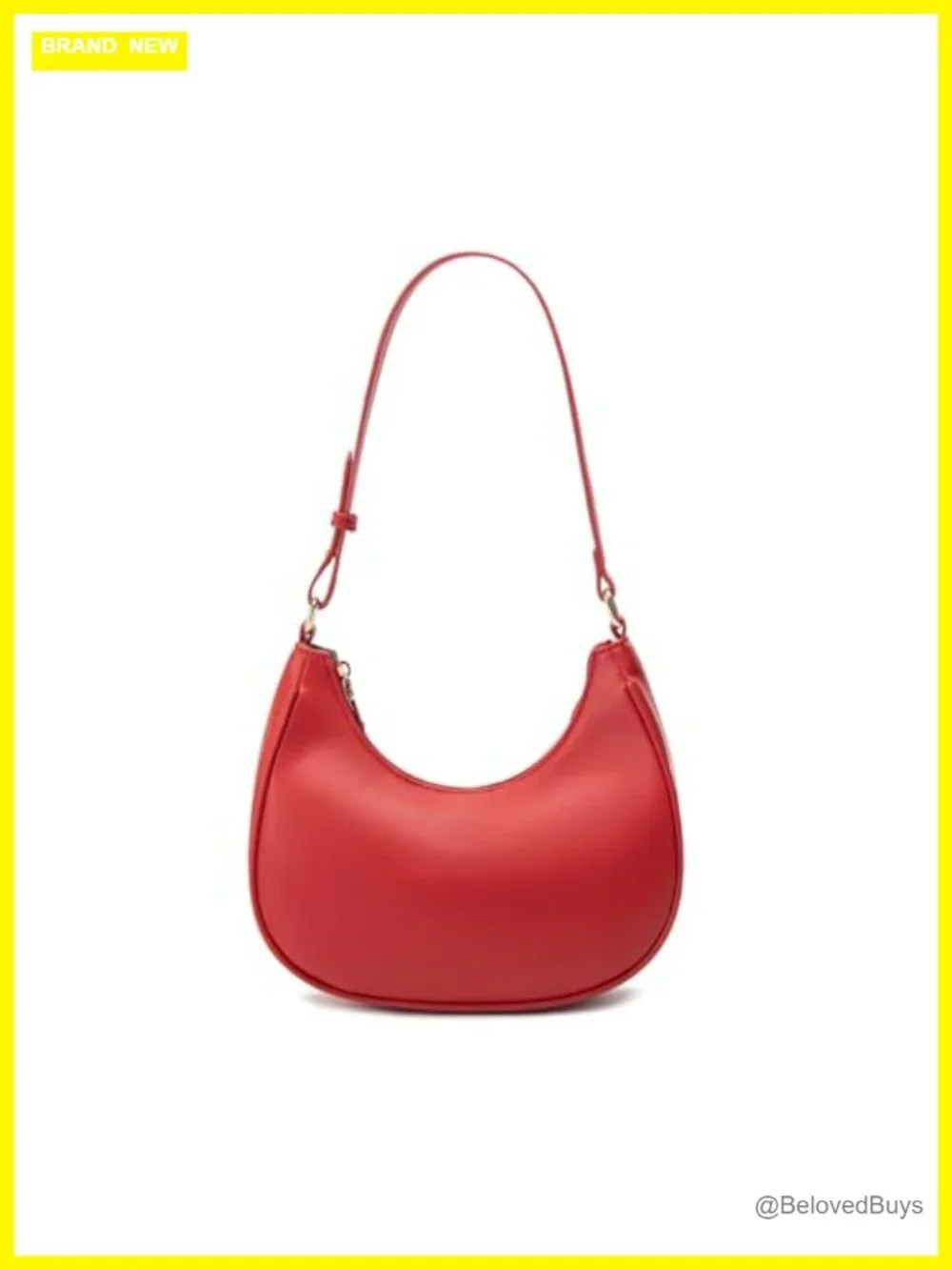 PU Leather Hobo Tote Handbag Underarm Mini Clutch Purse with Zipper Closure